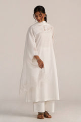 White Embroidered Kurta Set