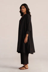 Black Multi-Colour Woven Co-ord Set