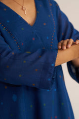 Blue Woven Cotton Co-ord Set