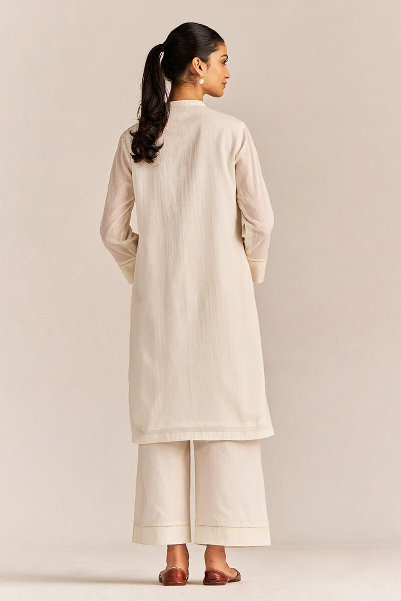 Off-White Mal Chikankari Embroidery Co-ord Set