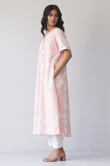 Cloud Pink and White Cotton Co-ord Set