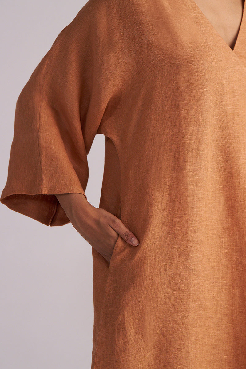 Sunburn Pure Linen Co-ord Set with a plain background