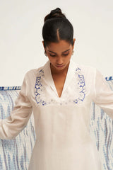 White Embroidered Salwar Suit