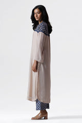 Shell Cream Bemberg Silk Co-ord Set