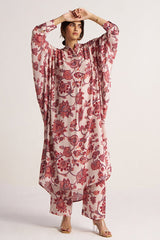 Lilac Ash and Red Chintz Print Co-ord Set