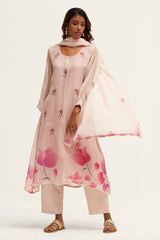 Light Pink Organza Salwar Suit