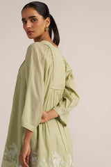Sage Green Embroidered Co-ord Set