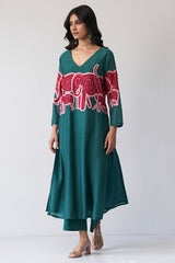 Alpine Green Bemberg Silk Co-ord Set