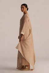 Toasted Almond Woven Kurta Set
