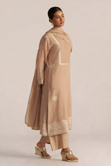 Toasted Almond Woven Kurta Set