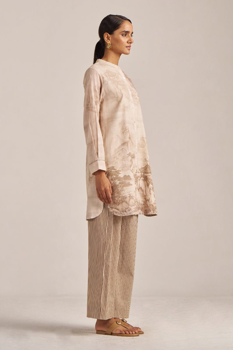 Macadamia and Tanin Cotton Linen Co-ord Set