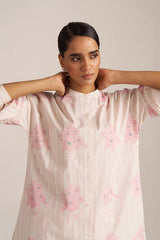 Powder Pink and Ivory Pure Cotton Co-ord Set