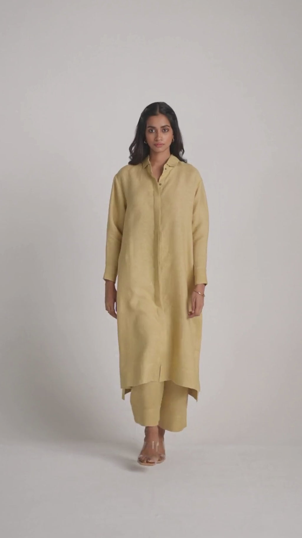 Fall Leaf Pure Linen Co-ord Set