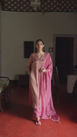 Mauvewood Woven Silk Salwar Suit