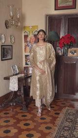 Humus Woven Jacquard Salwar Suit