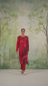 Tones of Crimson Co-ord Set
