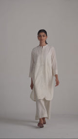 Off-White Mal Chikankari Embroidery Co-ord Set