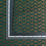 Green Woven Paisely Pattern Banarasi Fabric