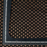 Black Woven Geometric Pattern Banarasi Fabric