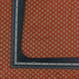Red Woven Geometric Pattern Banarasi Fabric