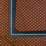 Brown Woven Geometric Pattern Banarasi Fabric
