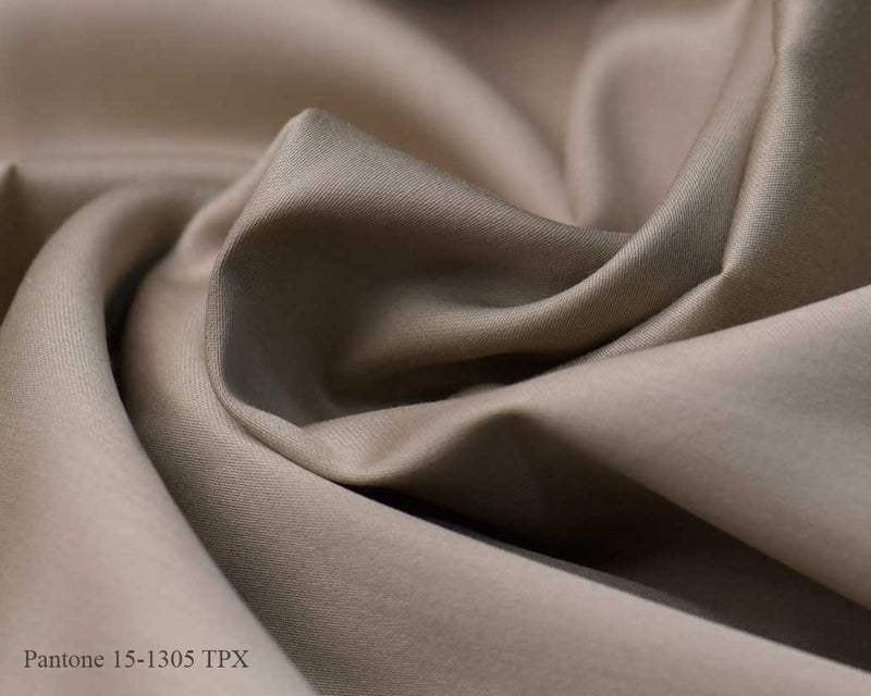 Feather Grey Cotton Satin Plain Dyed Fabric