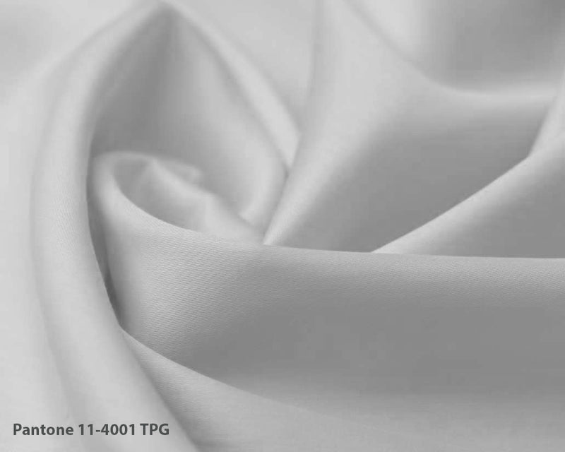 Brilliant White Cotton Satin Plain Dyed Fabric