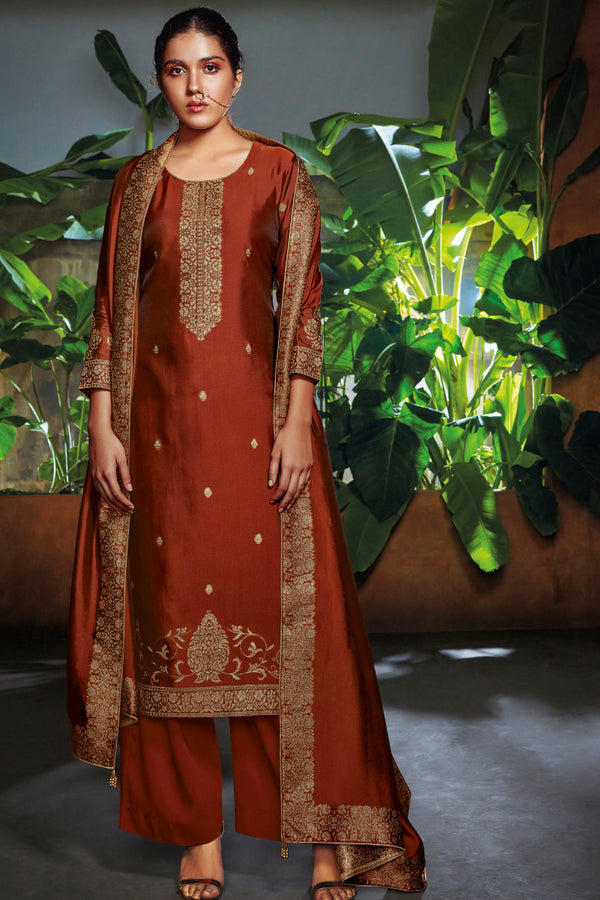 Bemberg Silk Jacquard Kurta with Bemberg Silk Dupatta