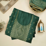 Premium Pure Pashmina Jacquard Suit with Shawl Jacquard Available in Dark Green , Rust , Magenta , Brown and Black