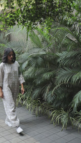 Oatmeal Linen Jumpsuit