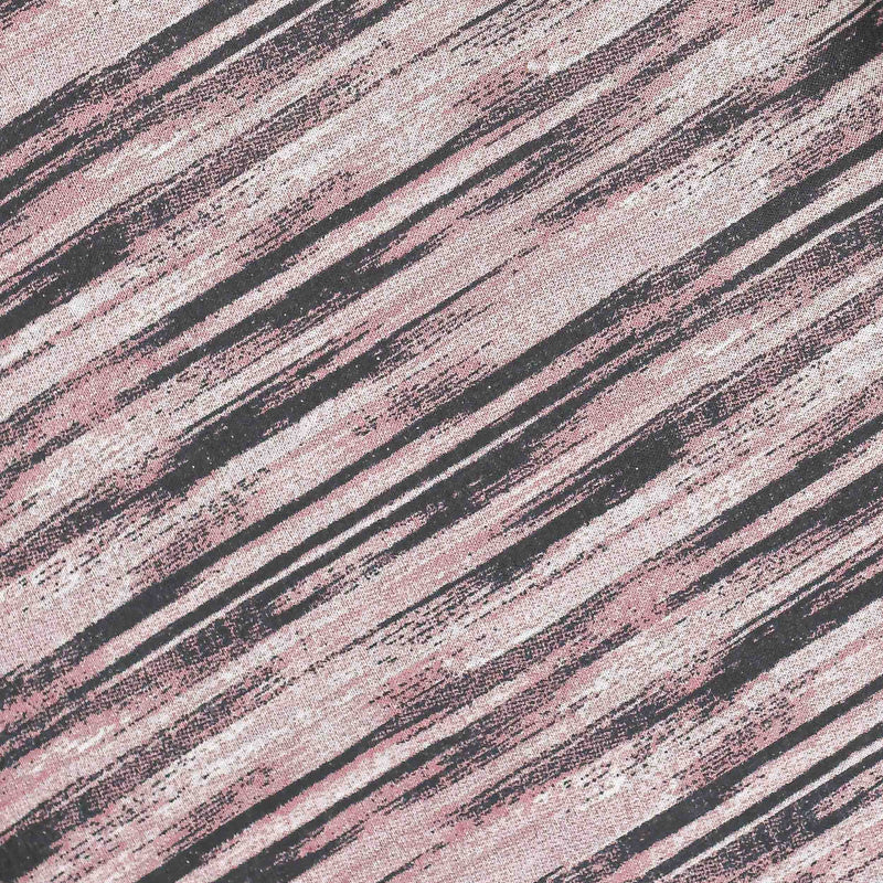 Pink Abstract Screen Printed Cotton Fabric