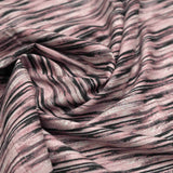 Pink Abstract Screen Printed Cotton Fabric