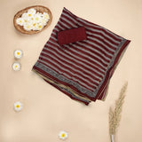 Cream Premium Silk Jacquard Embroidered Top With Organza Printed Dupatta