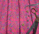 Leaf Pattern Digital Printed Pure Pashmina Fabric