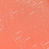 Orange Geometric Screen Printed Cotton Fabric