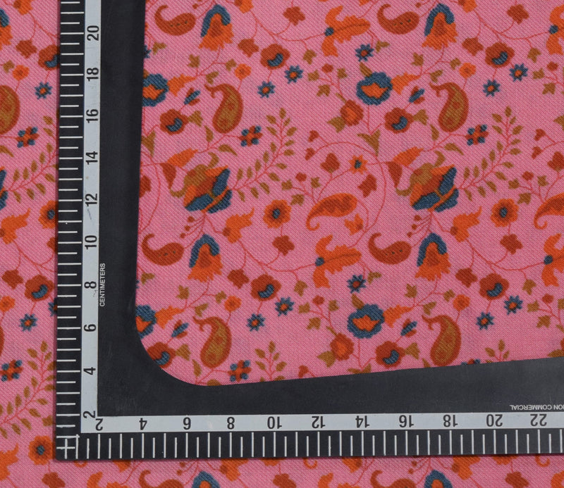 Paisley Pattern Digital Printed Pure Pashmina Fabric