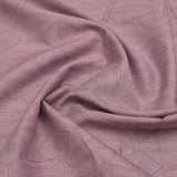 Pink Bold Diamond Screen Printed Cotton Fabric