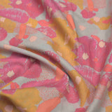 Multi Colour Abstract Screen Printed Cotton Fabric