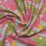 Multi Colour Abstarct Screen Printed Cotton Fabric