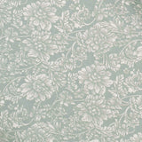 Pista Green Floral Screen Printed Cotton Fabric