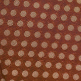 Brown Woven Geometric Pattern Banarasi Fabric