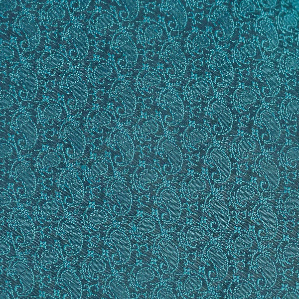 Green Paisely Pattern Banarasi Fabric
